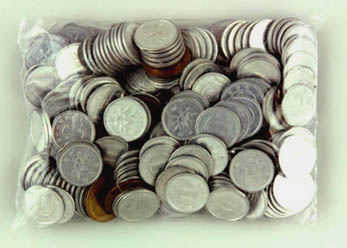 220枚の硬貨から成る284円（金額第一二番）／284 Yen Which Consists of 220 Coins (Money Amount No. 12)／表示用