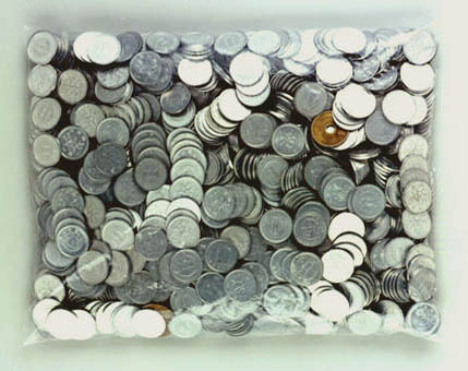 1184枚の硬貨から成る1210円（金額第一三番）／1210 Yen Which Consists of 1184 Coins (Money Amount No. 13)／表示用