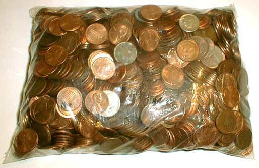 1184枚の硬貨から成る12米ドル10セント（金額第二七番）／US$12.10 Which Consists of 1184 Coins (Money Amount No. 27)／表示用
